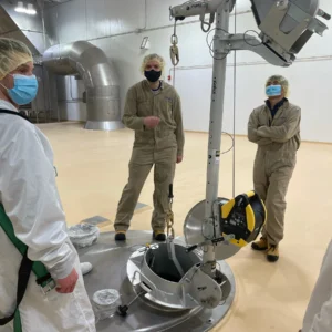 Davitarm 381mm met mangatkraag